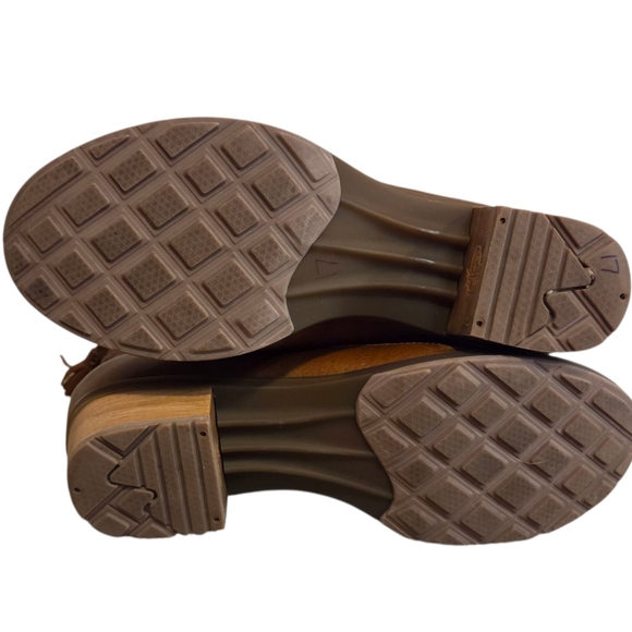 Chaco Cataluna Mid Boot Women's 7 Leather Brown Tan Zipper Heel Ankle JCH107490 - Picture 3 of 7